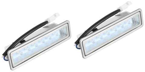 KONTONTY 2pcs Range Hood Light Replacement LED Kitchen Hood Lamp Rectangular Lighting Device for Extractor Fan Light Bulb