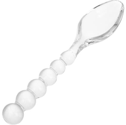 BESPORTBLE Glass Stirring Spoons Set of 4 Crystal Tea Spoons for Coffee Cocktails and Desserts Suitable for Cold Drinks and Yogurt