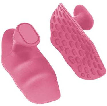 Perfeclan Gants de Gymnastique d'Entraînement, Protection des Mains, Poignées de Traction Portables en Silicone, Gants à Doigts Ouverts pour Hommes et Femmes, Sac de Rangement Non Inclus, Rose