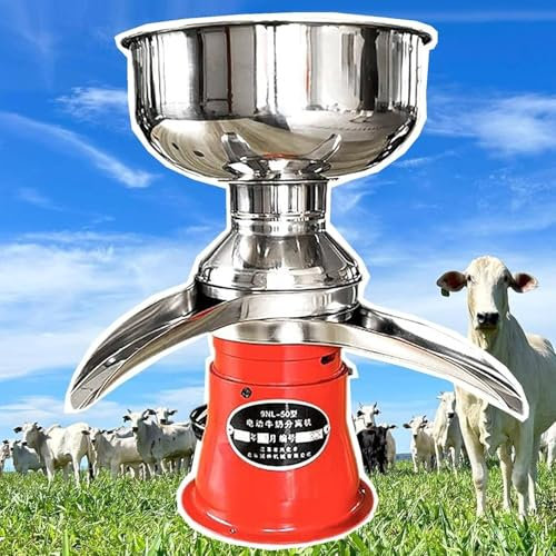 WEIMILOR Separatore Elettrico di Panna per Latte Fresco, separatore di Panna per Latte con resa di 50 l/h, centrifuga per Burro Multifunzionale in Acciaio Inossidabile