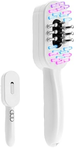 Haarbürste Mit Rotlicht | Elektrische Haarbürste Massagekamm - Täglicher Massager Mit Ölauffüllloch Für Erwachsene Frauen Mädchen Zuhause Salon Wohnheim