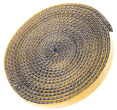 Milisten Cuerda Aislante para Estufa con Adhesivo Junta de Sellado Resistente al para Puertas de y Estufas de Pellets Cuerda de Autoadhesiva de Kit de Recambio Duradero y Fácil de Instalar