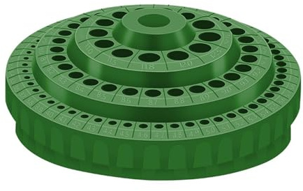 TAIZhiChen Organisateur de Perceuse Support de Perceuse Boîte à Outils Boîte de Tri et Support Rotatif Construction Stable avec 100 Trous pour L'organisation, Vert