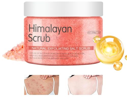 Scrub al Sale per il Corpo Detergente con Sale Naturale da 200g | Scrub Levigante per Bikini per Lucentezza e Cura Pelle Morta Bellezza Doccia Bagno Spa Quotidiana Mani Piedi Bikini e