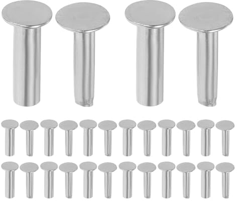 Alipis 14 Paires Rivets Inox pour Manche de Couteau Fixations Robustes pour Réparation et Fabrication DIY de Poignées Bois Outils de Fixation pour Coutellerie