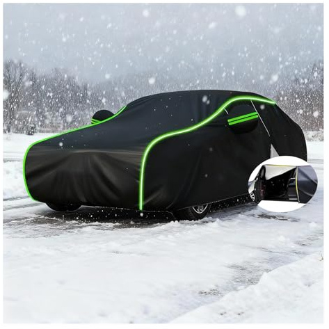 Autoabdeckung Winter für Mitsubishi Outlander (2005-2024), Autogarage Abdeckung, Auto Abdeckplane Vollgarage Autoabdeckung, strapazierfähig, wasserdicht, UV-beständig, Allwetterschutz w11