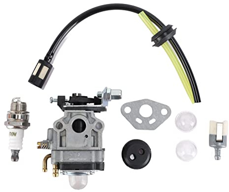 Naroote Kit de Carburateur de Tondeuse à Gazon Haute Performance pour TH23 TH26 TH34 23CC 25CC 26CC pour Les Professionnels Matériel en Aluminium