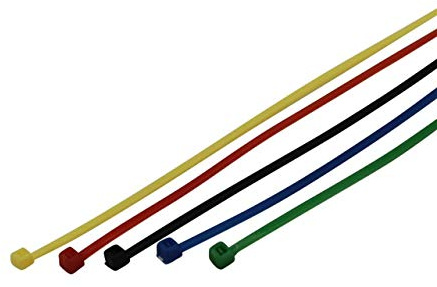 Unitec set di cavi di collegamento, 50 pezzi, 150 X 2,5 mm, colori assortiti, 44746