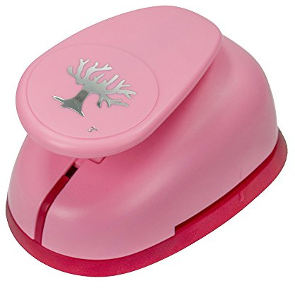 efco 1795112 Stanzer 3XL, Baum Motivstanzer, Metall, rosa, 15 x 10,5 x 9 cm