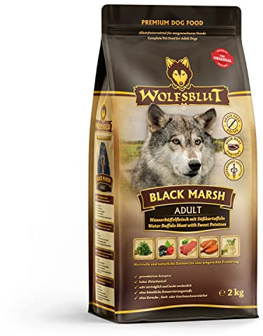 Wolfsblut - Black Marsh - 2 kg - Bufalo d'Acqua - Cibo Secco - Cibo per Cani - Senza Cereali
