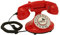 Opis FunkyFon Cable: Telefono Vintage Fisso Anni '70 a Disco per Casa, Telefono Antico Retro da Collezione in Rosso
