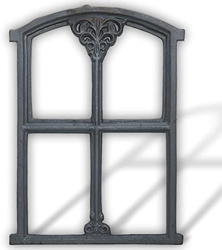 Stallfenster Fenster Klappe Scheunenfenster Eisenfenster grau 47cm Antik-Stil