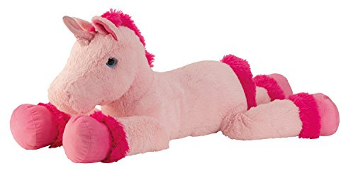 Lifestyle & More Peluche géante Licorne Doudou Peluche XXL 110 cm de Long en Rose/Rose à Aimer
