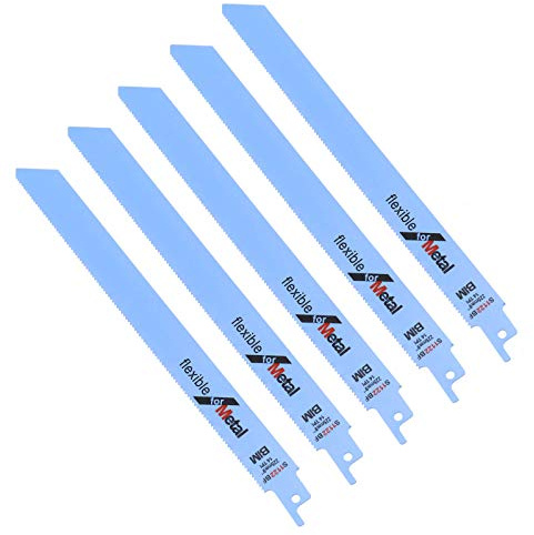 D2D 5pcs Lames de Scie S1122BF 225mm Sabre Alternatif a vu Lames de Coupe en métal pour Bosch