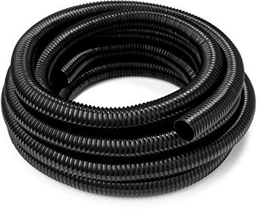 HeRo24 Tuyau spiralé 38 mm – 10 m – Tuyau flexible pour bassins et ruisseaux – Résistant aux plis et indéformable – Idéal pour les pompes de bassin et les systèmes de filtration