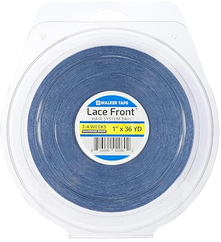 Walker Lace Frontbandage, doppelseitig, selbstklebend, für Perücken und Toupet (2,5 cm x 36 m), transparent