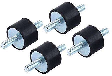 Yosoo Health Gear Robuste M10 Gummihalterung 40x30mm, 4er Pack Antivibrations-Stoßdämpfer für Luftkompressoren, Dieselmotoren, Benzinmotoren & Wasserpumpen