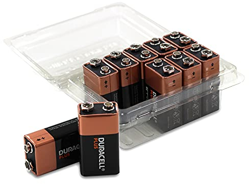 Duracell Plus Power More Power - Pilas alcalinas (9 V, MN 1604, 10 Unidades, en Caja de Color Blanco)