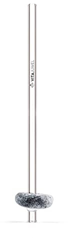 VitaJuwel Crystal Straw | Turmalinquarz - Strohhalm aus Glas mit Wasserstein für Harmonie, Innere Balance & Besonnenheit