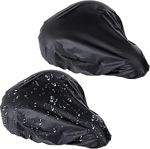 AONAT 2 pièces Housse de Pluie pour siège de Vélo, Couvre-Selle de Vélo Imperméable, Housse de Selle de Vélo Résistante à l'eau,Housse de Siège de Vélo pour Protéger Votre Selle