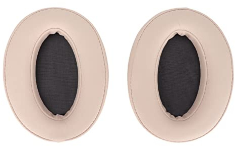 Almohadillas para Auriculares, Almohadillas de Repuesto Profesionales, Espuma Viscoelástica de Cuero, Compatible con Auriculares Supraaurales
