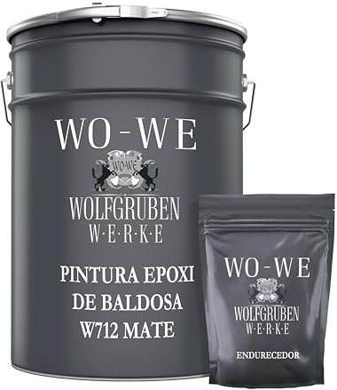 WO-WE Pintura MATE Resina Epoxi para baldosas en Baño Cocina W712 - Gris platino - 2,5Kg