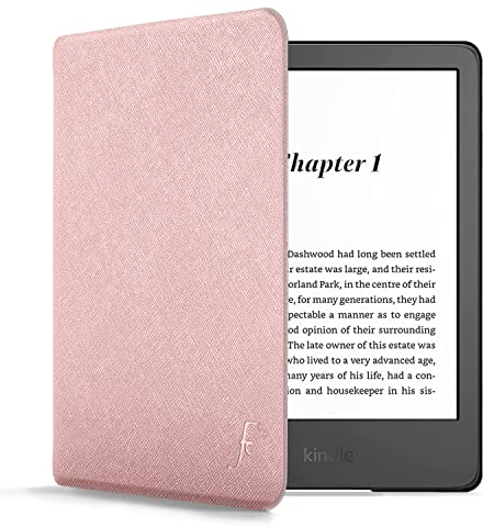 Forefront Cases Hülle für Amazon Kindle (16 GB) 6-Zoll (11. Generation - Modell: 2024 und 2022) - Roségold - Dünn & Leicht, Smart Auto Schlaf/Wach Schutz-Hülle (Tasche) für Kindle 6-Zoll (11. Gen)