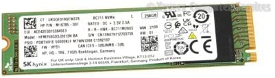 CUK BC711 256GB M.2 2280 PCIe NVMe (HFM256GC3JX013N) Internal Solid State Drive (SSD) Bulk OEM Tray