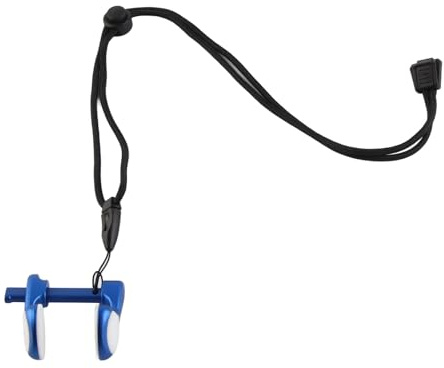 SPYMINNPOO Diving Nose Clip,Adjustable Aluminum Alloy Professional Swimming Nose Plug with Lanyard for Kids Adults (Blue)