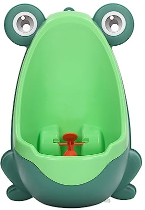 Fockety Frosch-Töpfchen-Trainings-Urinal, Niedliche Wandmontage Frosch-PIPI-Trainings-Urinal für Kleinkinder mit Lustiger Zielscheibe, Tragbarer Pinkeltrainer in Froschform für