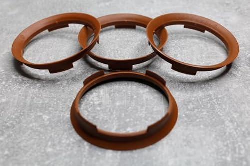 Zentrierringe Distanzringe 70,4 mm x 65,1 mm Hellbraun für Alufelgen