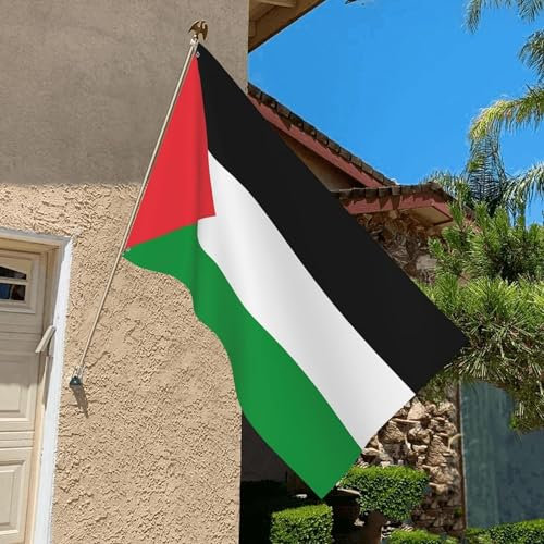 Palestine Bandiera 90 x 150 cm Pronto a Hoist with Eyelets + Free Sticker
