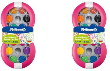 Pelikan 724625 Deckfarbkasten Space, Magenta, 1 Stück (2er Pack)
