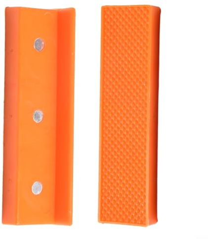 Bench Vice Jaw for Pads,2PCS 4/6 Inch Magnetic Soft Pad Jaw Rubber Replacement for Metal Vise Bench Machine Tools(4inch)