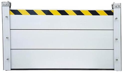 Hochwasserschutz Barriere Mobiler Hochwasserschutz Aluminium Dammbalkensystem, 40 60 cm hoch, Einfache Montage Und Demontage, Geeignet Für Unterführungen, Fabrik, Garageneinfah(120x60cm)