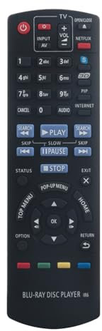 N2QAYB000723 Remplacement de la télécommande Compatible avec PANASONIC Blu-Ray Player DMP-BDT120EB DMP-BDT220EB DMP-BDT120 DMP-BDT220