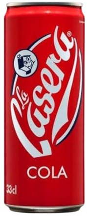 Getränke und Mixer 24 Einheiten Box La Casera Cola Alu-Dose 33 cl