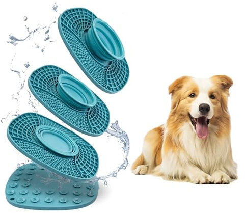 KDXYSL Faltbarer Hundenapf Reisenapf Hund Faltbare 2-in-1-Wassernapf und Futternapf Mit Karabiner für den Innen- und Außenbereich