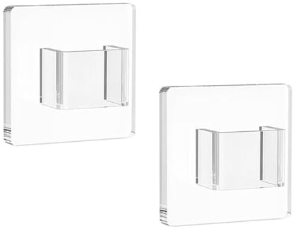 TianChgWei 2 pezzi senza foratura adesivo supporto per occhiali da parete appeso occhiali da sole organizzatore risparmiare spazio supporto per vetro per parete decorazione domestica