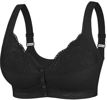 Soutien Gorge Ouvert Devant Femme sans Armature Soutiens-Gorge Push Up Anti Affaissement Brassière Sport Yoga Pas Cher Brassiere Dentelle Lingerie Classique sous Vetements Doux Confortable