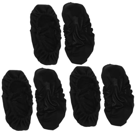ELAYARD Copribraccioli Elasticizzati in Poliestere Nero Sedia da Ufficio per Poliestere Nero Chiusura Versatile, 3 Paia di Coperture Lavabili per Braccioli in Ambiente Studio e Ufficio Domestico