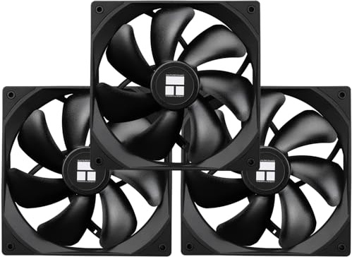 Thermalright TR TL-C14C X3 CPU-Lüfter-3-Pack,120-mm-Gehäuselüfter, Stoßdämpfung, geräuscharme, leise Wärmeableitung, 4-poliges PWM-Netzteil-1500 U/min Geschwindigkeit