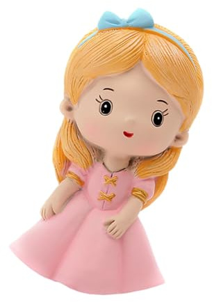 Milisten Décoration Gâteau en Résine Princesse, Ornement Dessert pour Anniversaire, Accessoire Pâtisserie, Figurine Décorative de Fête, 1 Pièce