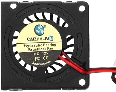 sourcing map 3007 Fan 30mm x 7mm 1-1/5 Inch 12V Small Plastic Cooling Fan 2 Pin for Computer PC Case CPU Heatsink 3D Printer Desktop Cooling Router Server(1 PCS)