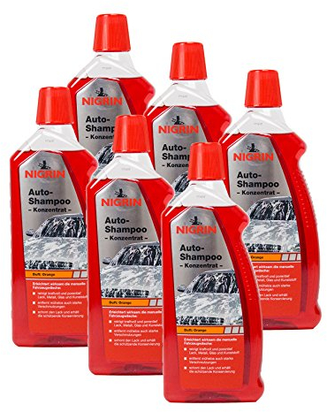 6x NIGRIN 73920 Auto-Shampoo Konzentrat 1 Liter