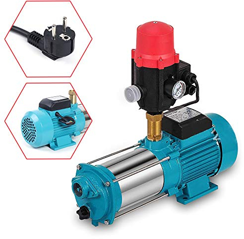 Pompe centrifuge auto-amorçante 4000l / h Pompe de jardin en acier inoxydable pour aqueduc domestique 1300W