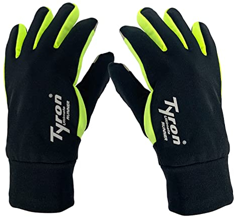 Tyron Laufhandschuh LH-3 (schwarz/Neongelb - S/M) | | Touchscreen | Winter | Herren & Damen