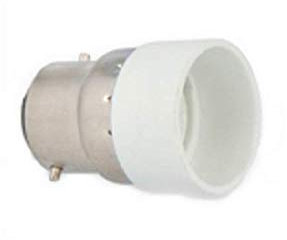 cofi1453® B22 auf E17 Sockel Fassung Adapter LED Lampensockel Lampenfassung Erweiterung 230V für LED Leuchtmittel Glühirnen, Halogen Lampen Licht B22 auf E14