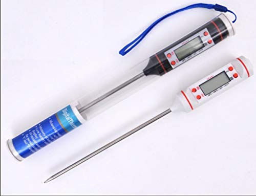 Digital Kitchen Oil Thermometer, Barbecue Baking Temperature Measurement, Electronic Food Thermometer, Meat Thermometer Food Probe Digital Cooking Thermometer, Backlit Display
