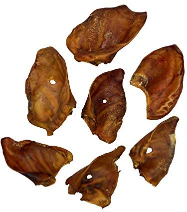 Schweineohren getrocknet Kauartikel Premium Qualität für Hunde (20 Stück (2 Packungen à 10 Stück))